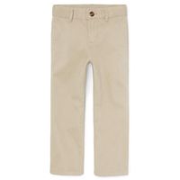 The Children's Place Boys Size Uniform Chino Pants, Sand Wash, 10 Slim