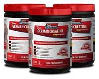 Recovery Post Workout - German CREATINE Powder - MICRONIZED CREATINE MONOHYDRATE CREAPURE - 500G - 100 Servings - Creatine pre Workout for Woman - 3 Cans