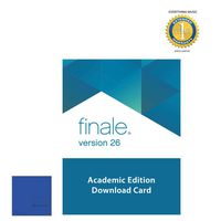 MakeMusic Finale v26 - Music Notation Software (Academic, Download) with Microfiber and 1 Year Everything Music Extended Warranty