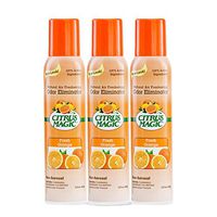 Citrus Magic Natural Odor Eliminating Air Freshener Fresh Orange, Pack of 3, 3-Ounces Each