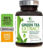 Green Tea Extract 98% Standardized EGCG for Healthy Weight Support 1000mg - Supports Healthy Heart, Metabolism & Energy with Antioxidants & Polyphenols - Gentle Caffeine, Made in USA - 240 Capsules