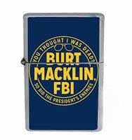 Customized Collectables Burt Macklin FBI Funny Parks Flip Top Oil Cigarette Lighter