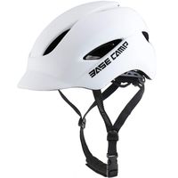 BASE CAMP Adult Bike Helmet with Rear Light for Urban Commuter Adjustable M L Size (21.65 to 24 Inches)