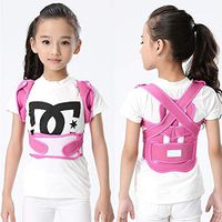 MOXIN Posture Corrector for Kids, Teens Upper Back Brace to Prevent Kyphosis, Scoliosis Back Humpback Correction Belt, Back Straightener Correction,Pink,M