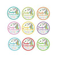 Unicorn Stickers for Party Cellophane Bags Cone Bags Treat Candy Popcorn Bags …