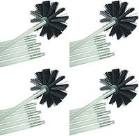 Deflecto Dryer Duct Cleaning Kit, Lint Remover, Extends Up To 12 Feet, Synthetic Brush Head, Use With or Without a Power Drill - 4 Pack