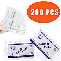 200 Pcs disinfecting Wipes Hand Sanitizing Wipes, Antibacterial Alcohol Prep Pads, Disposable Cleaning Wipes for Travel desinfection