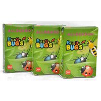 Pack of 60pcs Assorted Breathable Waterproof Variety Pack Cartoon Busy Bugs Adhesive Bandages Hemostasis for Children Kids