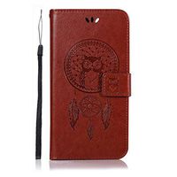 Nasuza Nokia 2.2 Case Shockproof PU Leather Embossed Owl Flip Wallet Phone Cases Book Folio Slim Fit Magnetic Protective Cover TPU Bumper with Stand Card Holder Slots for Nokia 2.2 Brown