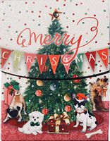 Molly & Rex Gem & Glitter Embellished Mini Pocket Notepad ~ Christmas Puppy Party 66650