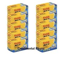 Kodak 10 Rolls GC 135-24 Max 400 Color Print 35mm Film ISO 400 (Pack of 10)
