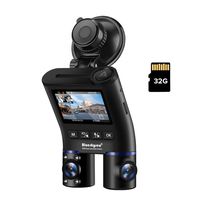 Blueskysea B2W Dual Dash Cam Front and Inside 1920x1080P Car Recorder Camera Compatible for Taxi Infrared Night Vision, WIFI, G-Sensor, WDR, Sony Starvis Sensors, with 32GB SD Card (Support 400GB max)