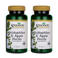 Swanson Acidophilus & Apple Pectin 90 Capsules (2 Pack)