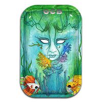 OCB Limited Edition Metal Rolling Tray - Brackish / 7" x 11"