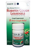 Robafen Cough Liquidgels Dextromethorphan HBr, USP 15mg, 20 Liquidgels (6 Packs) by Rugby