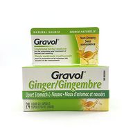 Gravol GINGER Antinauseant 24 GELS New*
