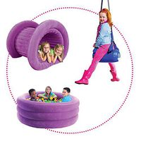 Fun and Function Air-Lite Sensory Kit A Pop-Up Sensory Room - Includes Ball Pit, Barrel Roll and Bolster Swing - Helps Children with Sensory Disorders