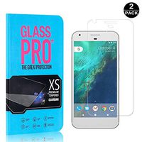 Bear Village Screen Protector for Google Pixel XL, Bubble Free, 9H Scratch Resistant HD Tempered Glass Screen Protector Film for Google Pixel XL, 2 Pack