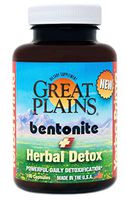 Yerba Prima Bentonite Clay Plus Herbal Detox - 100 Vegan Capsules