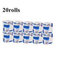 ALOVEWE 6/10/12 White Toilet Paper Toilet Roll Tissue, Thick Silky Smooth Paper Towels- Ultra-Soft Standard, Hollow Replacement Roll Paper for Bathroom