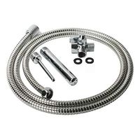 Shower Enema System with Universal 3 Piece Silicone Enema Attachment Set