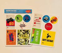 Birthday Labels-Cool Collection