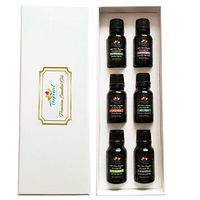 Big 6 Pack Organic Aromatherapy Essential Oil Kit with All-Time Favorite 15ml Selections. Undiluted Premium Therapeutic Grade Bulgarian Lavender, Peppermint, Spearmint, Tea Tree, Orange & Eucalyptus