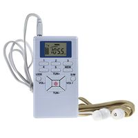 Moligh doll Digital Fm Radio Speaker Portable Receiver Display Dual Channel Single Band Music Player Led Display(White)