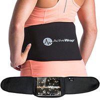 ActiveWrap Back Ice Pack Wrap with Reusable Hot & Cold Packs - Sciatic Nerve Ice Therapy - Small/Medium