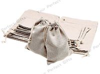 50 pcs 7"x9" Wedding Hessian Burlap Jute Favor Gift Bags Drawstring Pouch Favor Bags Jewelry Pouch Favor Bags FB104