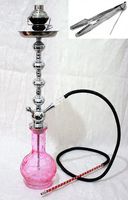 Hookah 28" Pink 1 hose shisha nargila bar smoking pipe glass water Vase pipes