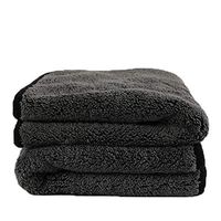 5Pcs Double-Sided Car Wash Towel, Microfiber Cleaning Cloth, Strong Absorbent Thick Cotton Cloth - Suitable for Car Interior, Glass Cleaning