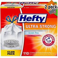 Hefty Ultra Strong Tall Kitchen Trash Bags - 13 Gallon, 110 Count - 2 Pack