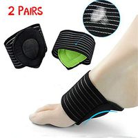 QISHENG 2 Pairs Compression Fasciitis Cushioned Support Sleeves, Plantar Fasciitis Foot Relief Cushions for Plantar Fasciitis, Achy Feet Problems for Men and Women Fallen Arches (Black Green)