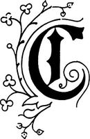 Herbin Brass Seal for Wax - Vintage Retro Alphabet w/Wood Handle - Initial Letter"C"