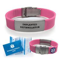 Implanted Defibrillator Medical Alert ID Bracelet for Women