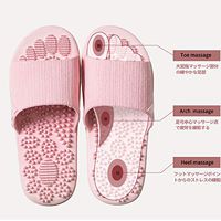 Happylife Non Slip Women Massage Slippers Summer Fashion Indoor Outdoor Flip Flops Woman Shoes Beach Bathroom Slipper Men Slide,Pink,7.5