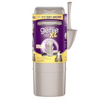 Litter Genie XL Pail, Ultimate Cat Litter Disposal System, Locks Away odors, Includes One Refill, Silver