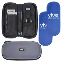 Vive Precision Insulin Travel Case - Cooler Bag for Diabetic Supplies, Medicine, Pen, Vial Supply - Insulated Holder & Cooling Ice Pack - Cold Carrying Storage Organizer for Women, Men, Kids