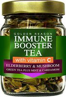 Immune Support Tea. Mushroom & Elderberry Plus Mint and Cardamom. Made in USA