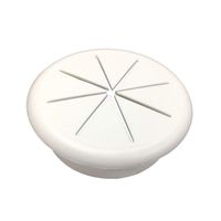 HYCC 2-3/8" Flexible Desk Grommet - Color: White - 5 Pack