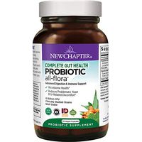 New Chapter Probiotic All-Flora, 30ct (1 Month Supply) for Advanced  Immune Support with Prebiotics + Postbiotics for Women and Men + Saccharomyces Boulardii + 100% Vegan +  Non-GMO + Shelf Stable