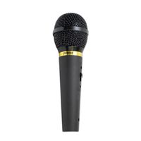 Corded Unidirectional Handheld Dynamic Microphone - Professional Wired Vocal Mic w/ Acoustic Pop Filter, XLR to 1/4" Cable, For Karaoke, Solo Live Singing, Studio or Stage Use - Pyle PPMIK (Black)