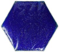 Skil-Care Weighted Lap Pad, Hexagon 16", Blue, 7lbs