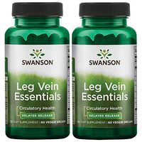 Swanson Leg Vein Essentials - Delayed Release 60 Veg Drcaps 2 Pack