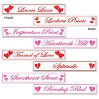 Valentine Street Sign Cutouts (4/Pkg)
