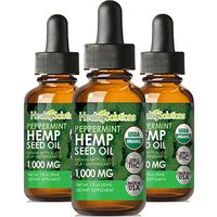 Peppermint Hemp Oil Extract for Pain Relief, Stress, Anxiety, Sleep 1000MG - (3 PACK)