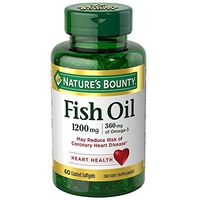 Nature's Bounty Fish Oil, 1200mg, Softgels, 60 ea (Pack of 4)