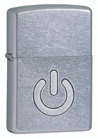 Zippo Street Chrome Power Button Lighter