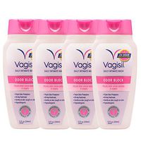 Vagisil Odor Block Daily Intimate Feminine Vaginal Wash, 12 Ounce (Pack of 4)